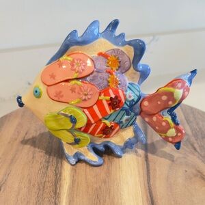 Colorful Ceramic Fish Figurine